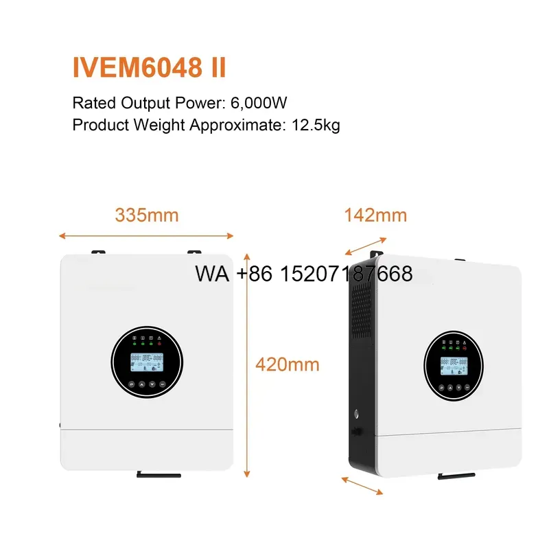 Off Grid Solar Inverter 48V 6000W - Wmwmnu สำหรับ Felicitysolar อินเวอร์เตอร์พลังงานแสงอาทิตย์แบบออฟกริด 6000W ความถี่สูง