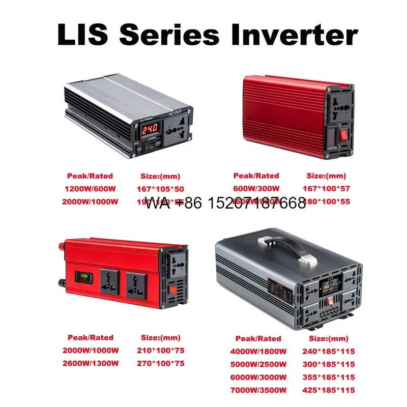 Pure Sine Wave Inverter 5000W 48V 220V - Wmwmnu สำหรับ LiHELi อินเวอร์เตอร์แปลงไฟคลื่นไซน์บริสุทธิ์ 5000W DC