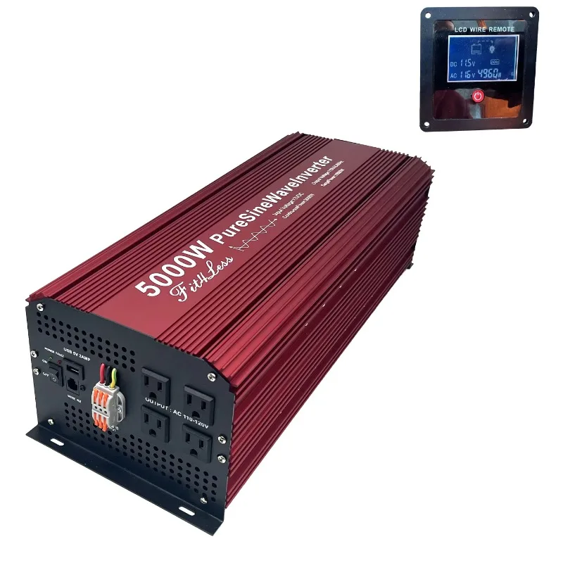 อินเวอร์เตอร์ Fit4Less 5000W แ - Pure Sine Wave Inverter 5000W 48V 220V บทวิจารณ์และราคา
