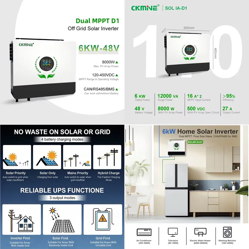 โปรโมชั่นสุดฮอต ขายส่ง อินเวอร - Off Grid Solar Inverter 48V 6000W บทวิจารณ์และราคา