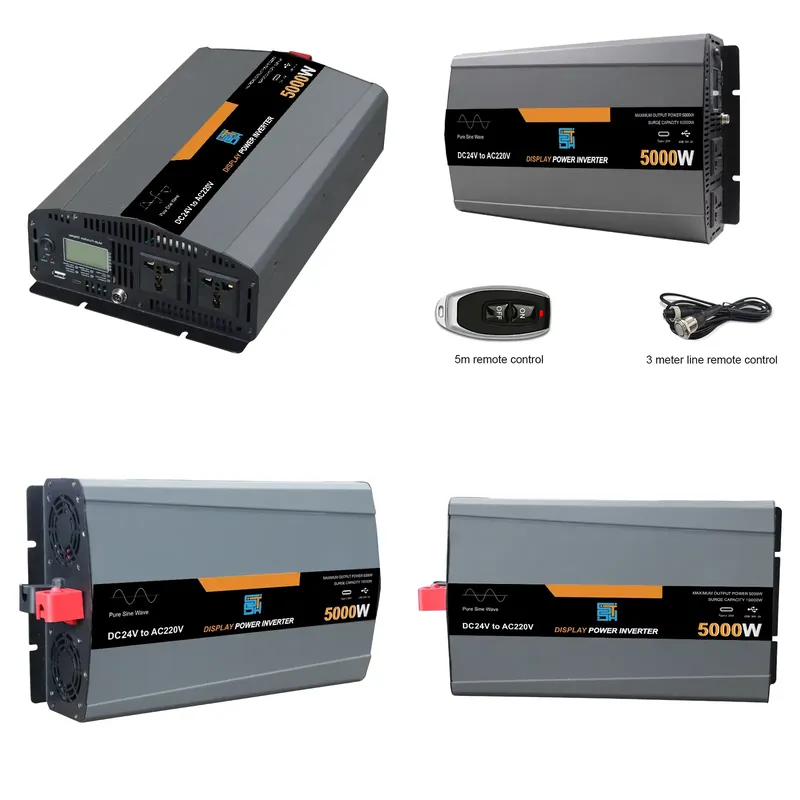 สำหรับอินเวอร์เตอร์แปลงไฟกระแส - Pure Sine Wave Inverter 5000W 48V 220V บทวิจารณ์และราคา