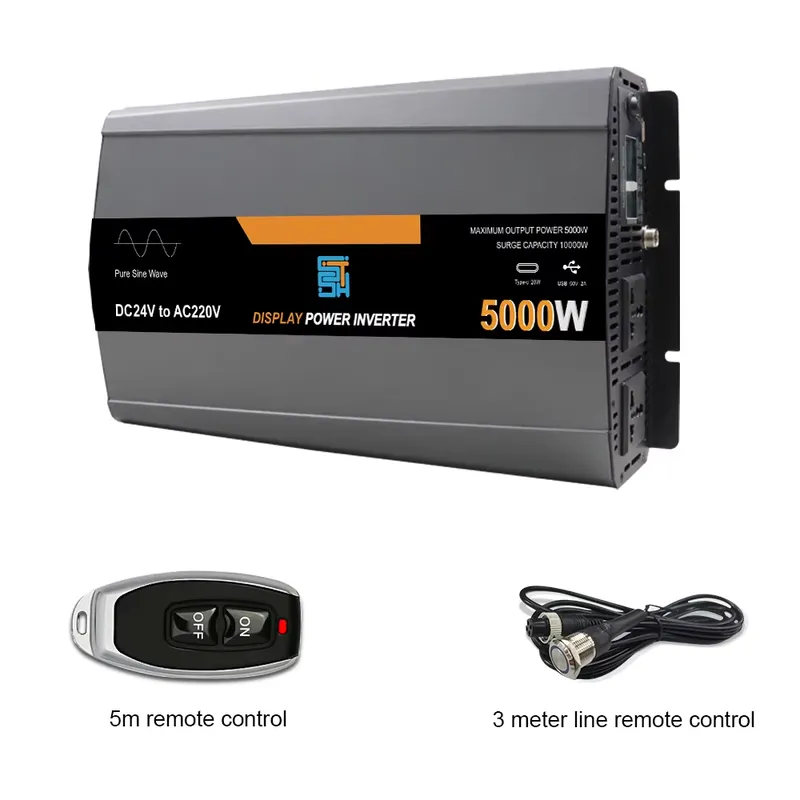 สำหรับอินเวอร์เตอร์แปลงไฟกระแส - Pure Sine Wave Inverter 5000W 48V 220V บทวิจารณ์และราคา